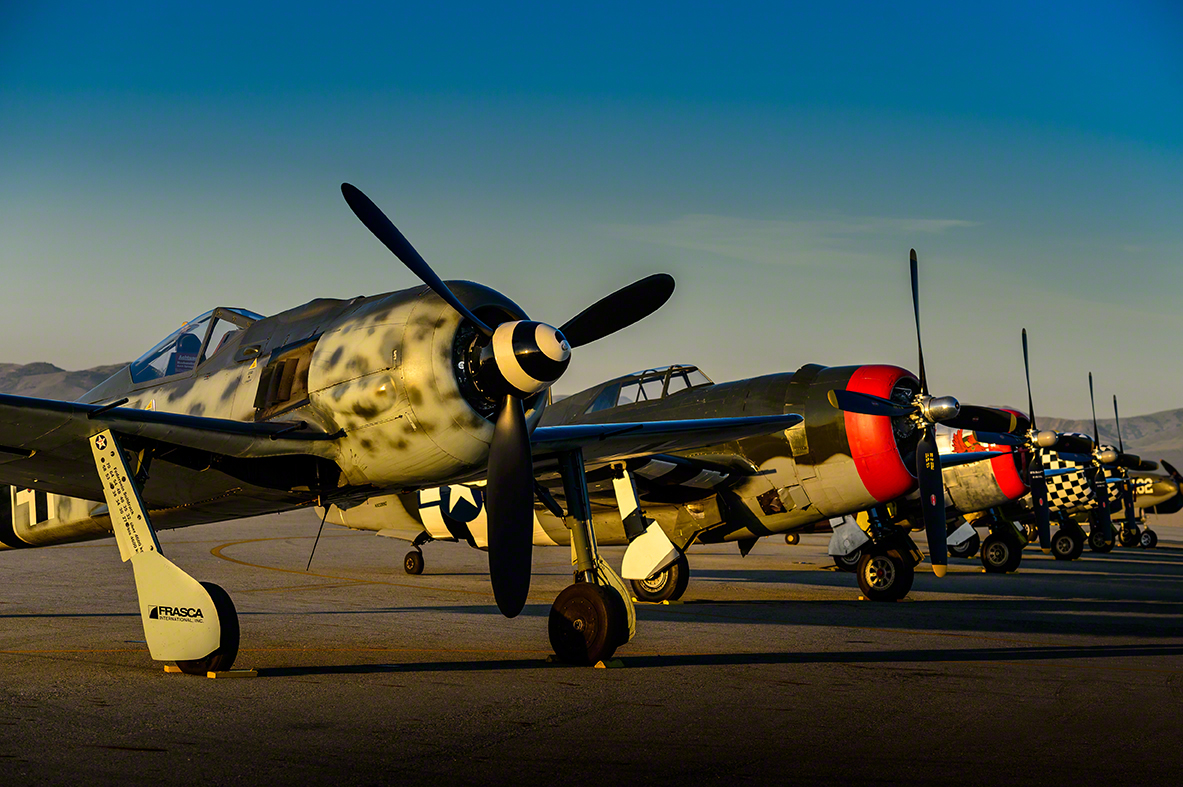 The impressive lineup of warbirds at the 2014 Planes of Fame Airshow. ( Photo by Jake Peterson)